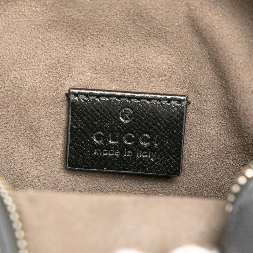Gucci Mini GG Supreme Interlocking G Satchel Grey Canvas Good condition - Box View