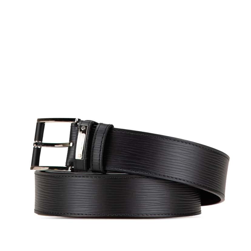 Louis Vuitton Epi Legend Buckle Belt Black Leather Good condition - Back View