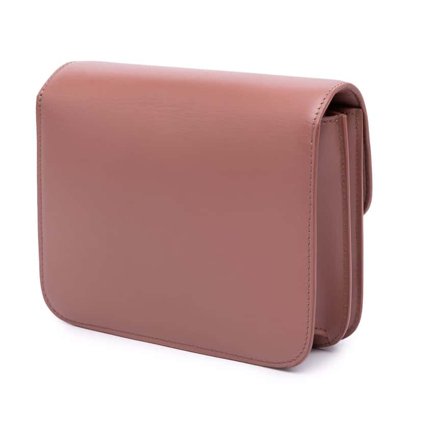 Celine Teen Calfskin Classic Box Pink Leather Fair condition - Back View