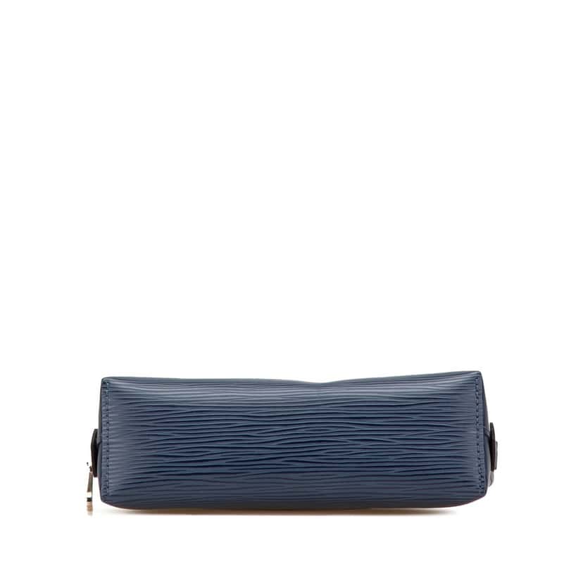 Louis Vuitton Epi Cosmetic Pouch Blue Leather Good condition - Inside View
