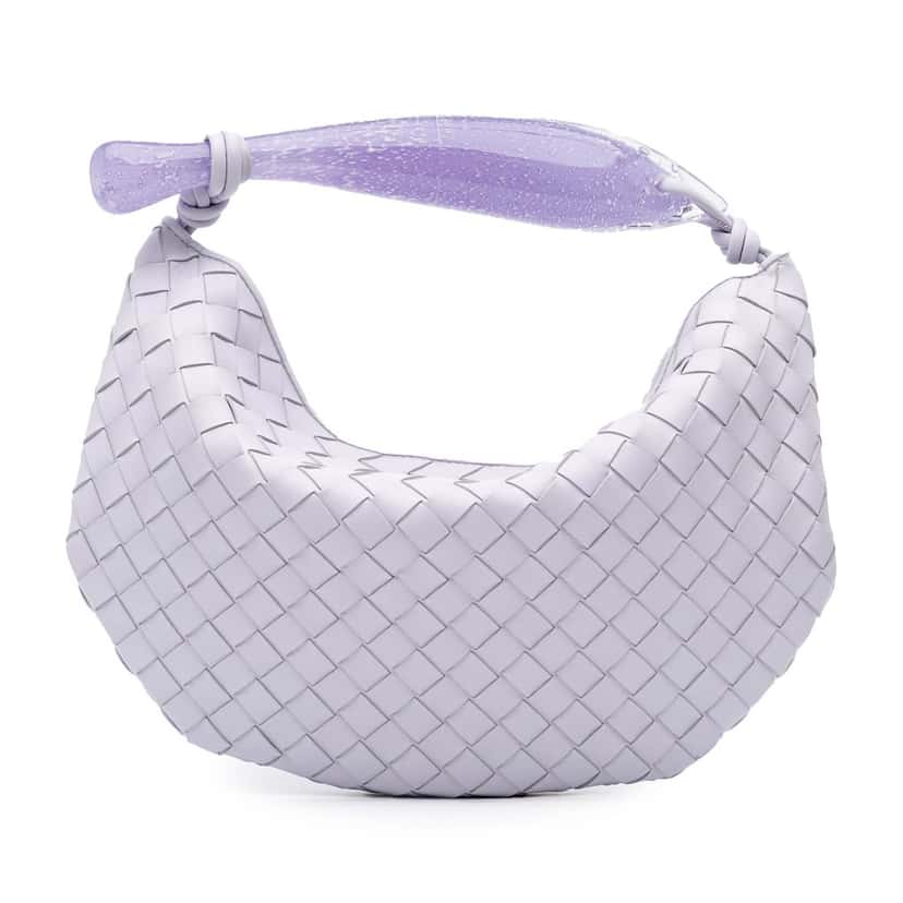 Bottega Veneta Limited Edition Murano Glass Lambskin Intrecciato Sardine Purple Leather Good condition - Front View