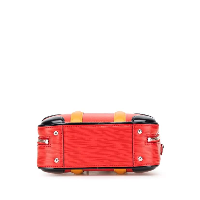 Louis Vuitton Epi Valisette BB Red Leather Good condition - Inside View