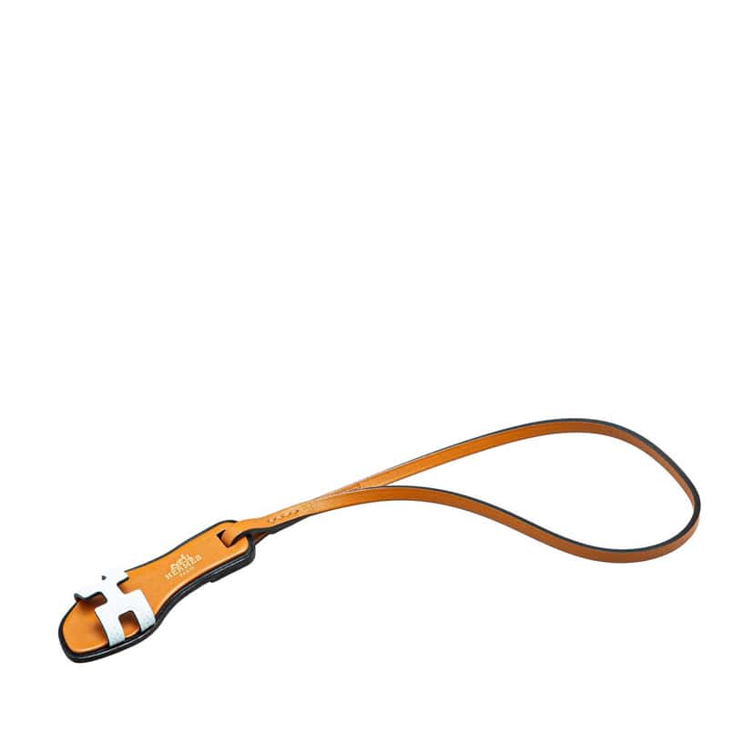 Hermès Epsom Oran Nano Bag Charm Brown Leather Good condition - Front View