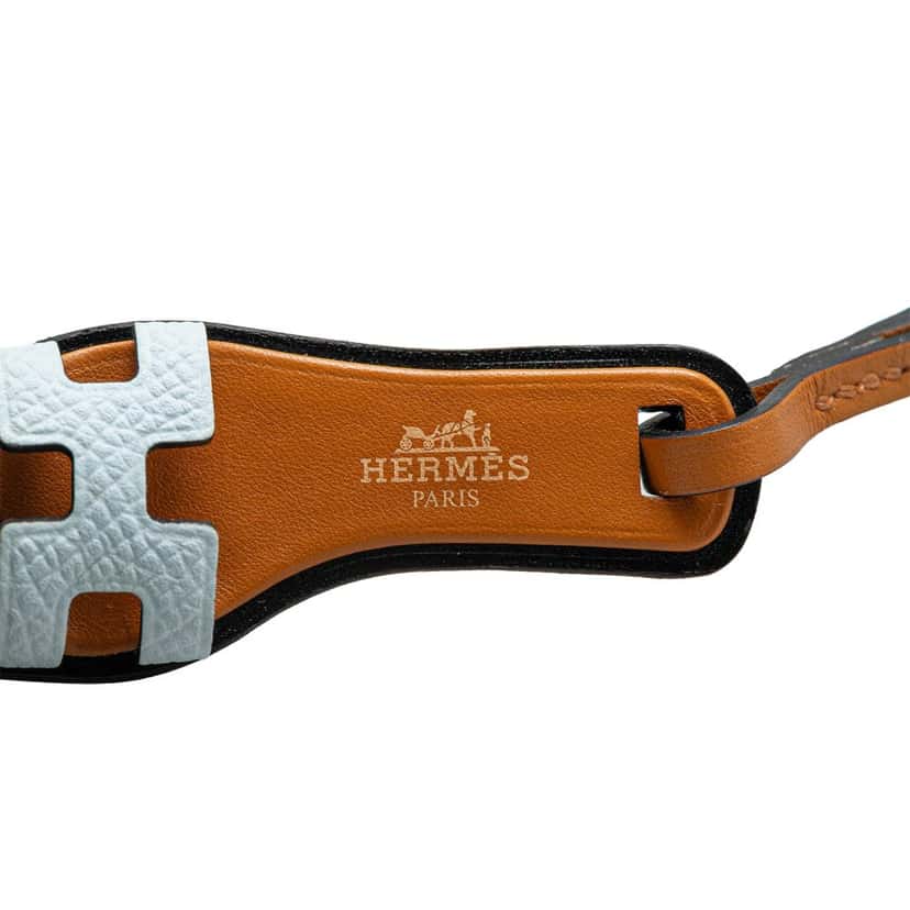 Hermès Epsom Oran Nano Bag Charm Brown Leather Good condition - Inside View