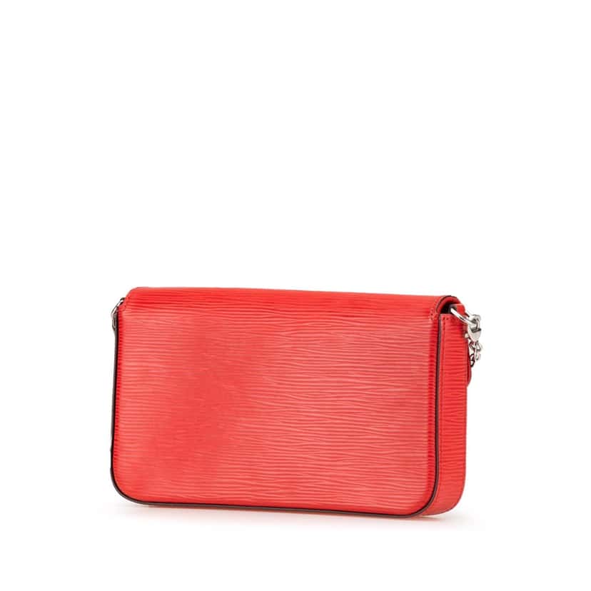 Louis Vuitton Epi Pochette Felicie Red Leather Good condition - Back View