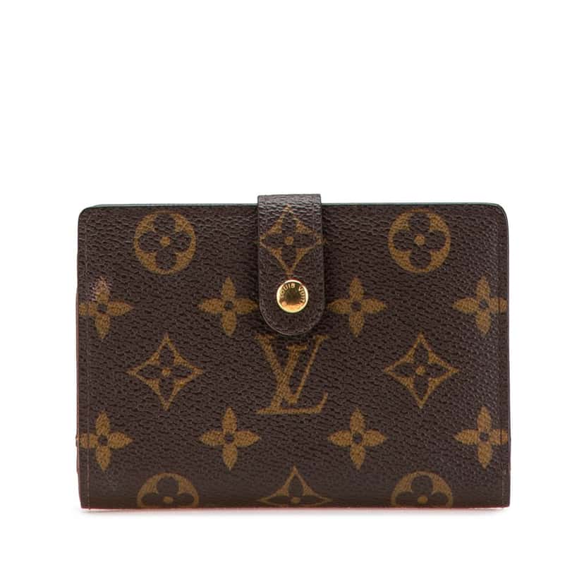 Louis Vuitton Monogram Porte Monnaie Billets Viennois Brown Canvas Good condition - Front View