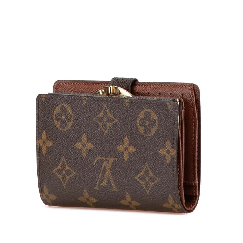 Louis Vuitton Monogram Porte Monnaie Billets Viennois Brown Canvas Good condition - Back View