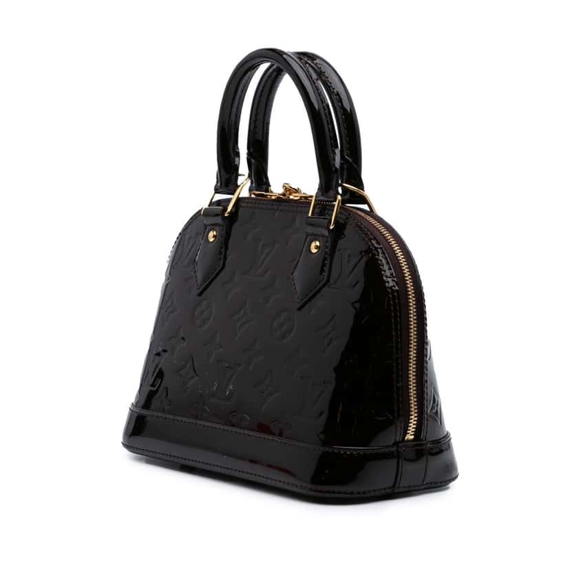 Louis Vuitton Monogram Vernis Alma BB Purple Leather Good condition - Back View