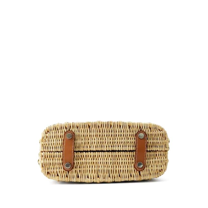 Hermès Osier Wicker and Barenia Bolide Picnic 24 Brown Good condition - Inside View