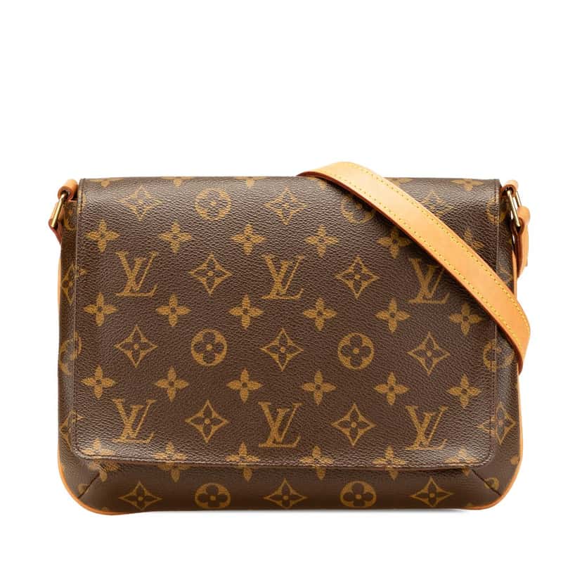 Louis Vuitton Monogram Musette Tango Long Strap Brown Canvas Good condition - Front View