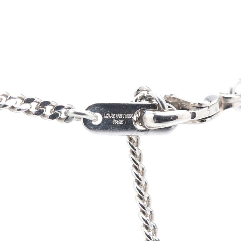 Louis Vuitton Yayoi Kusama Silver Plated LV Iconic Infinity Dots Pendant Necklace Silver Metal Good condition - Inside View