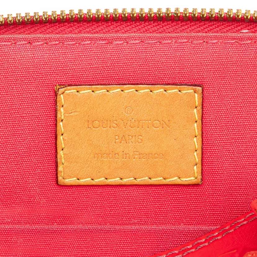 Louis Vuitton Monogram Vernis Alma BB Red Leather Good condition - Box View