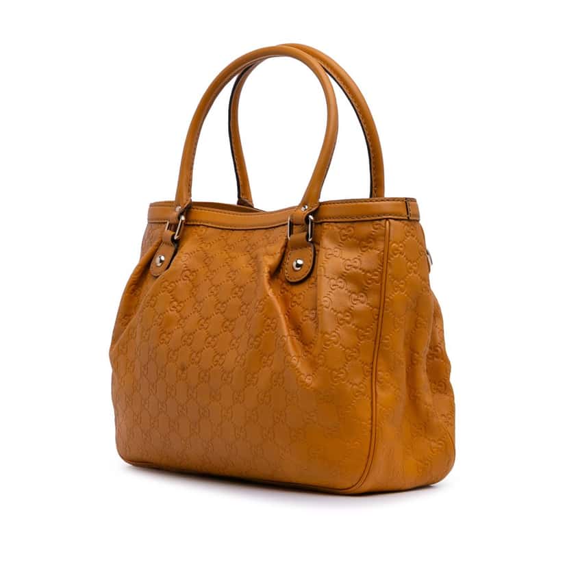 Gucci Guccissima Sukey Tote Brown Leather Good condition - Back View