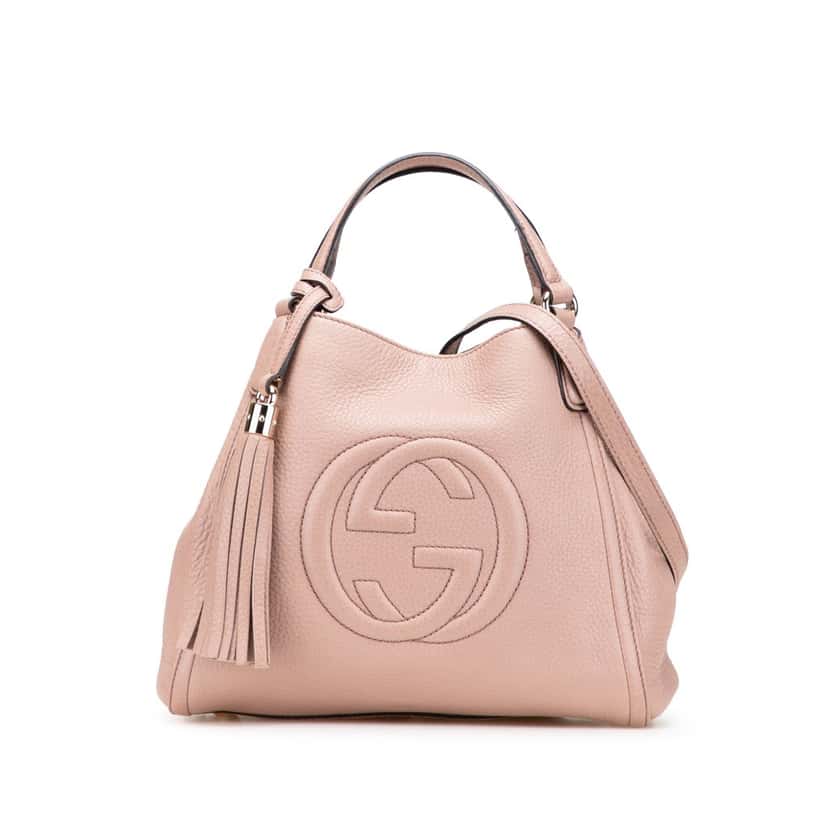 Gucci Small Leather Soho Satchel Pink Leather Good condition - Front View