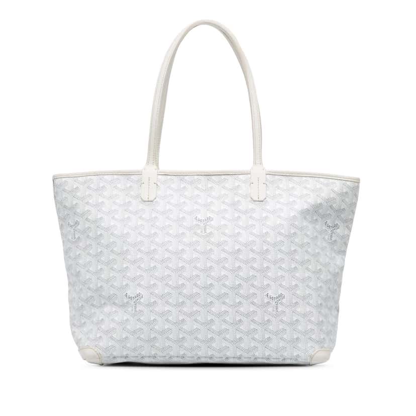 Goyard Goyardine Artois PM White Canvas Good condition - Front View
