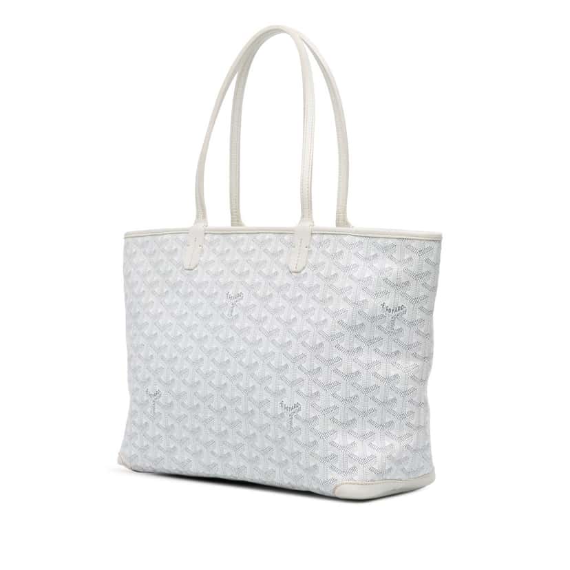 Goyard Goyardine Artois PM White Canvas Good condition - Back View