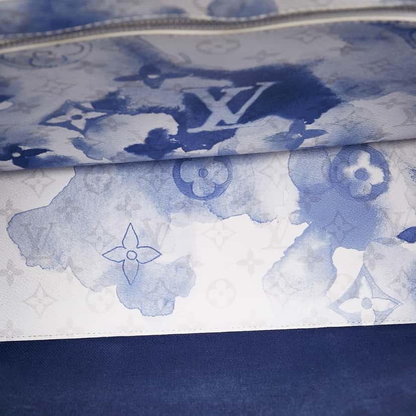Louis Vuitton Monogram Watercolor Weekend Tote PM Blue Canvas Good condition - Box View
