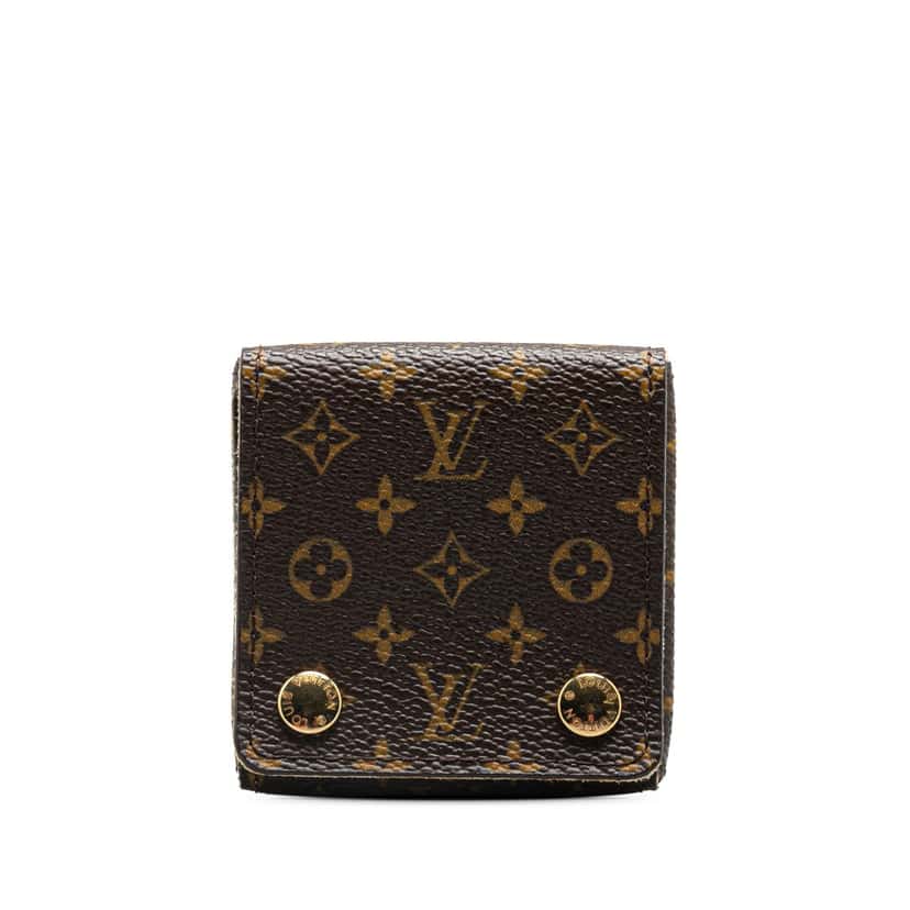 Louis Vuitton Monogram Ring Case Brown Canvas Good condition - Front View