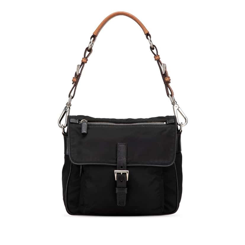 Prada Tessuto Shoulder Bag Black Good condition - Front View