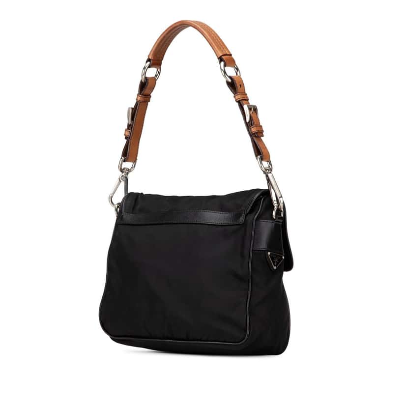 Prada Tessuto Shoulder Bag Black Good condition - Back View