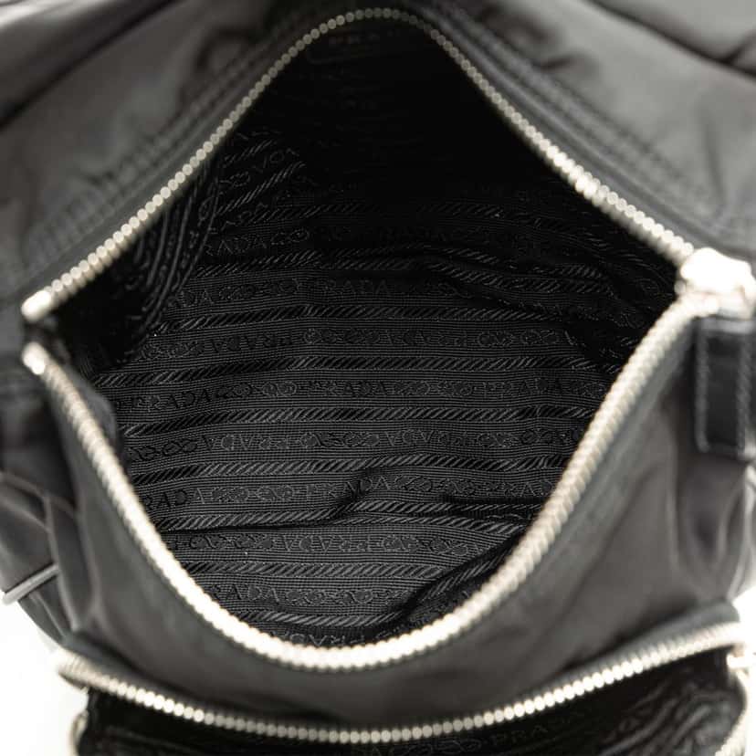 Prada Tessuto Shoulder Bag Black Good condition - Model View