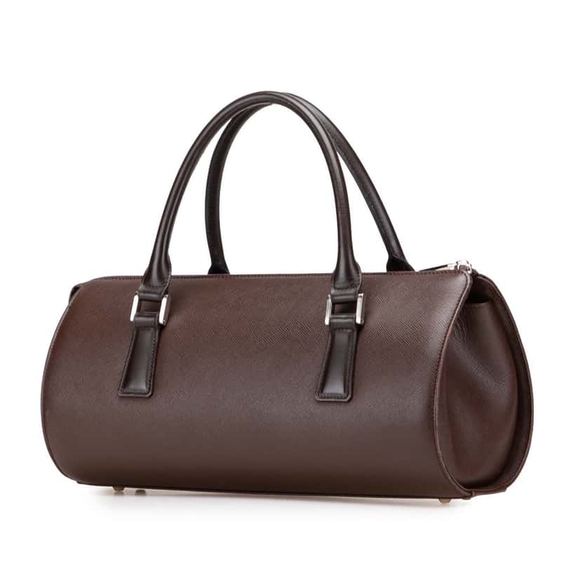 Burberry Leather Boston Bag Brown Leather Good condition - Back View