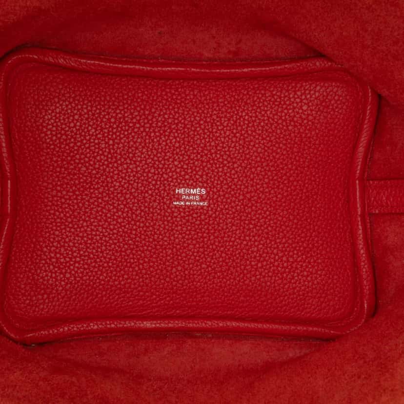 Hermès Clemence Picotin Lock 18 Red Leather Good condition - Model View