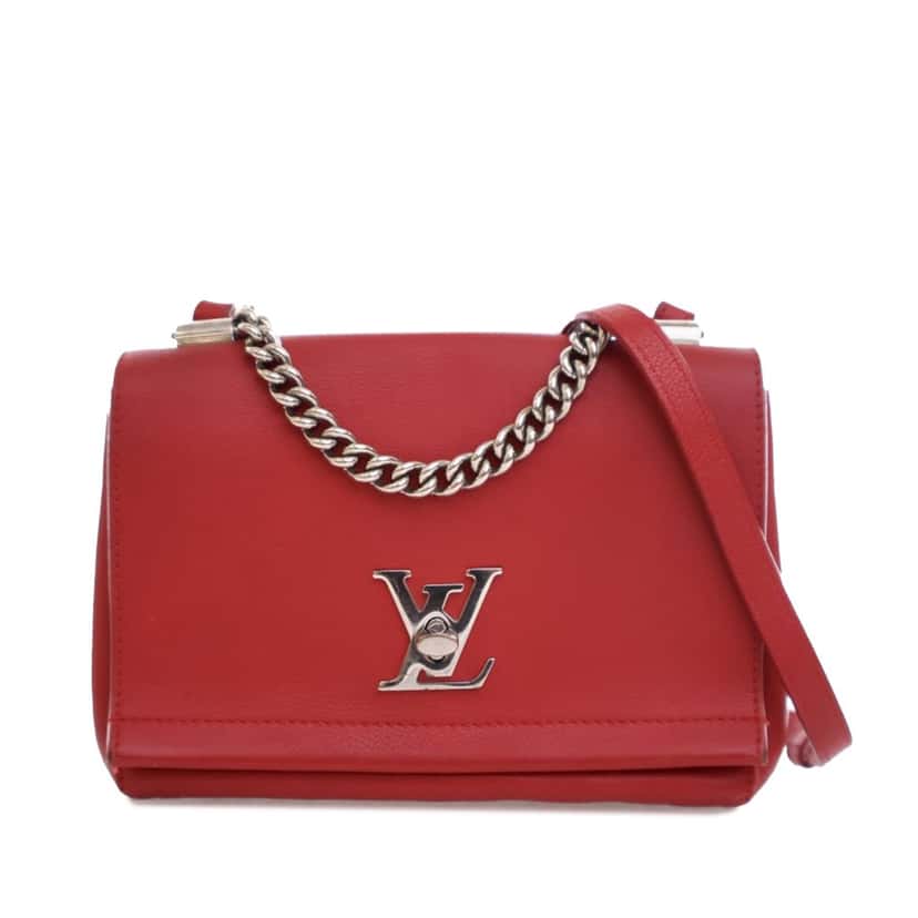 Louis Vuitton Leather Lockme II BB Red Leather Very good condition - Front View