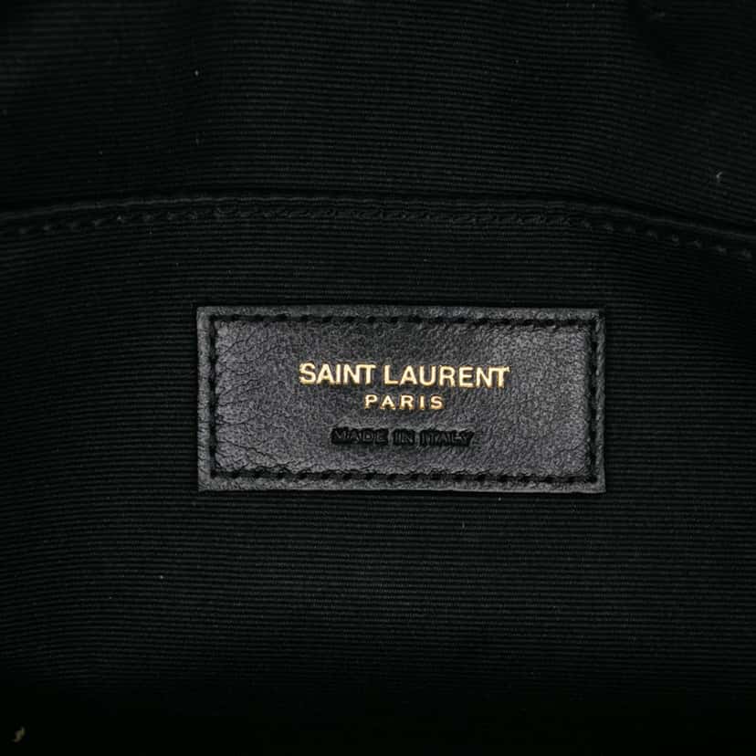 Saint Laurent Medium Suede Leopard Print Lou Camera Bag Brown Leather Good condition - Box View
