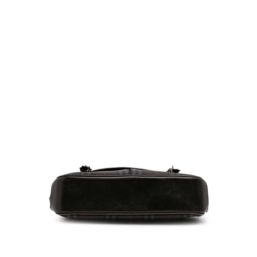 Burberry Smoke Check Nylon Messenger Bag Black Good condition - Inside View