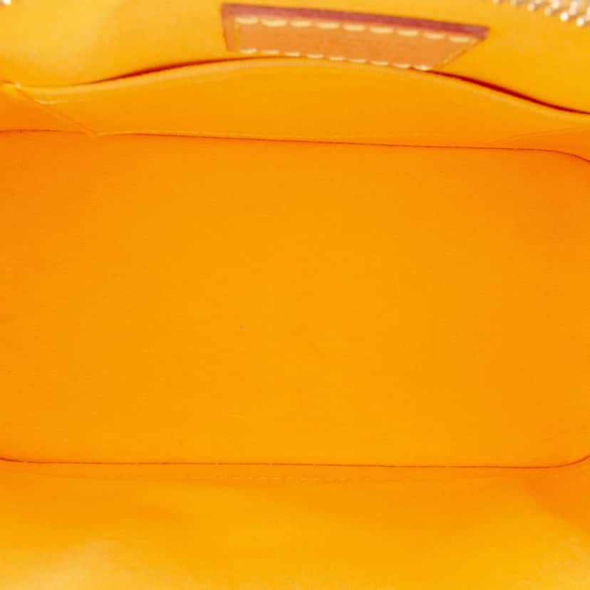 Louis Vuitton Monogram Vernis Alma BB Yellow Leather Good condition - Model View