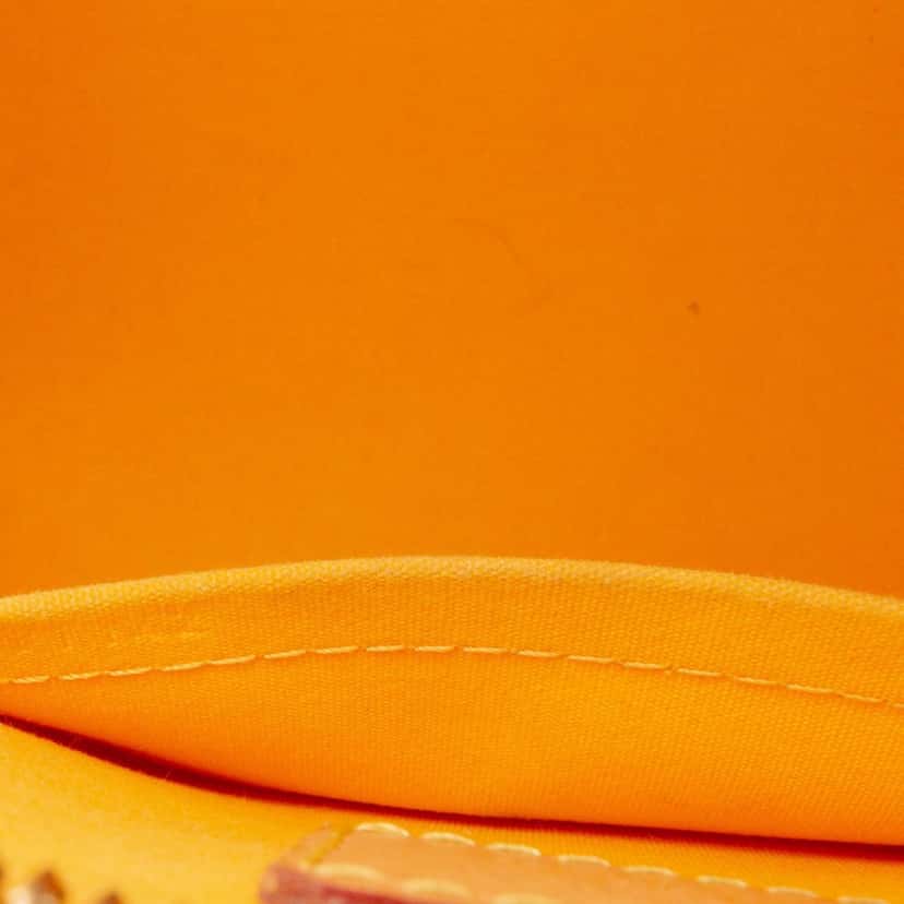 Louis Vuitton Monogram Vernis Alma BB Yellow Leather Good condition - Box View