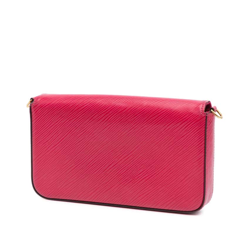 Louis Vuitton Epi Pochette Felicie Patchwork Pink Leather Good condition - Back View