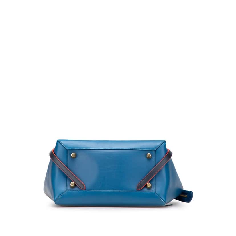 Celine Mini Tricolor Smooth Calfskin Belt Bag Blue Leather Very good condition - Inside View