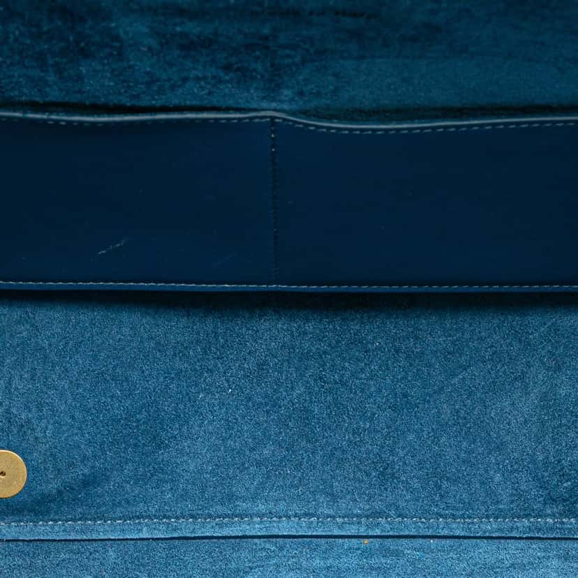 Celine Mini Tricolor Smooth Calfskin Belt Bag Blue Leather Very good condition - Model View