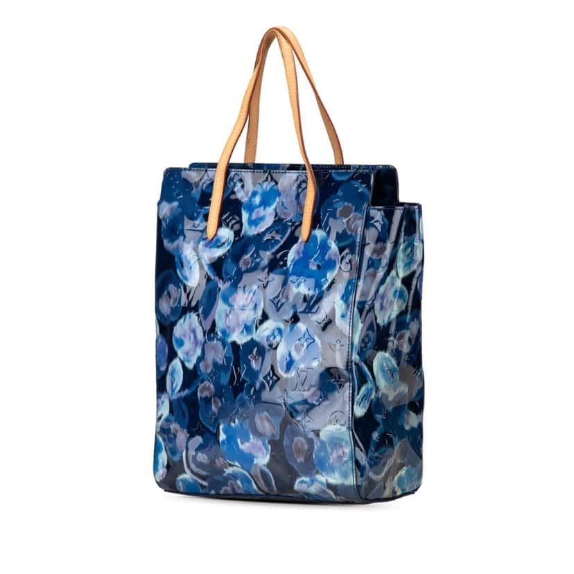 Louis Vuitton Monogram Vernis Ikat Catalina Blue Leather Good condition - Back View