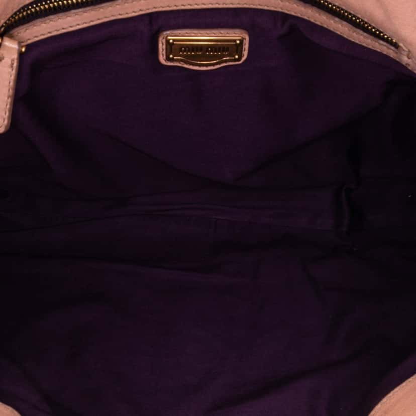 Miu Miu Leather Clutch on Strap Brown Leather Good condition - Model View