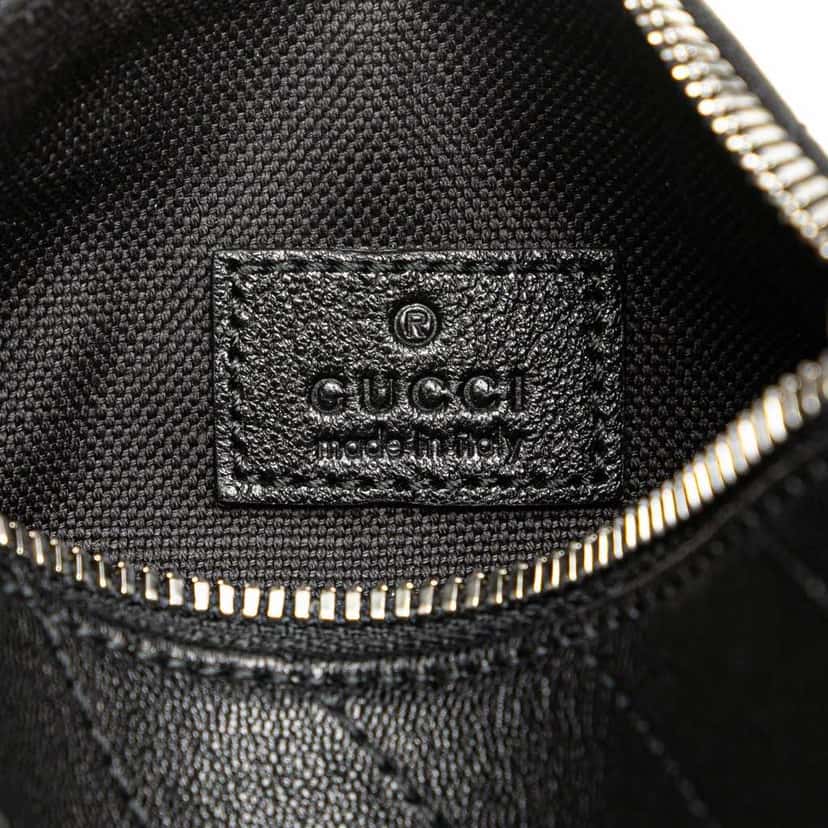 Gucci Mini Leather Blondie Barrel Shoulder Bag Black Leather Good condition - Box View
