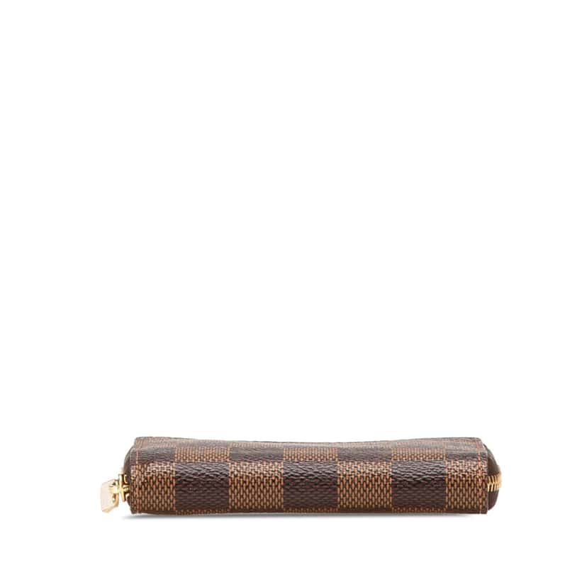 Louis Vuitton Damier Ebene Zippy Coin Purse Brown Canvas Good condition - Inside View