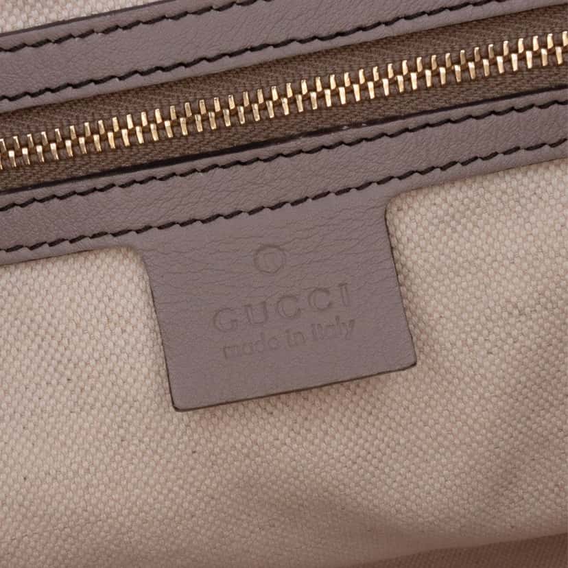 Gucci Large Guccissima Emily Chain Shoulder Bag Grey Leather Good condition - Box View