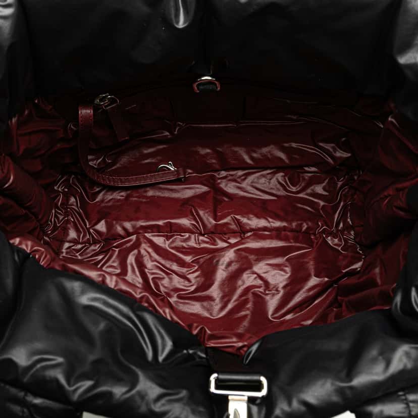 Chanel Small Quilted Nylon Coco Cocoon Tote Black Good condition - Model View