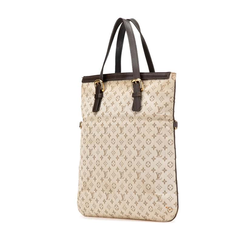 Louis Vuitton Monogram Mini Lin Francoise Brown Canvas Good condition - Back View