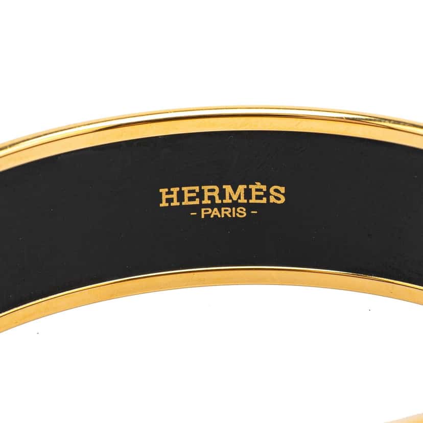 Hermès Wide Balcons du Guadalquivir Enamel Bangle 62 White Good condition - Model View
