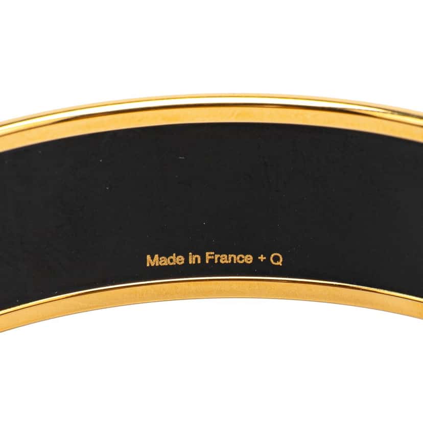 Hermès Wide Balcons du Guadalquivir Enamel Bangle 62 White Good condition - Box View
