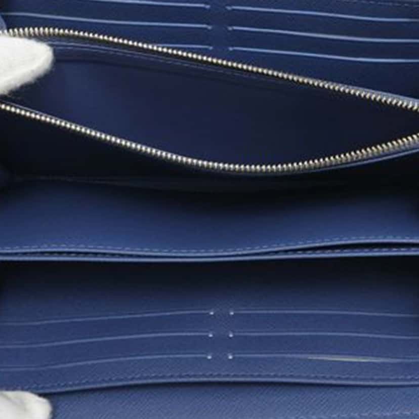 Louis Vuitton Takashi Murakami Monogram Cherry Denim Zippy Wallet Blue Denim Very good condition - Model View