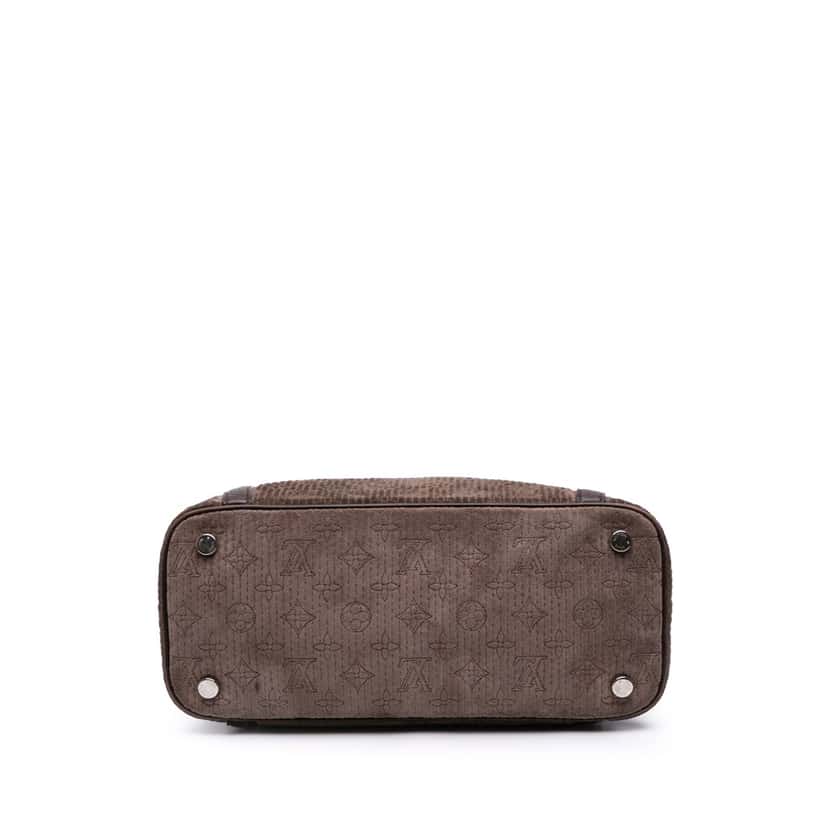 Louis Vuitton Monogram Suede Antheia Ixia PM Brown Leather Good condition - Inside View