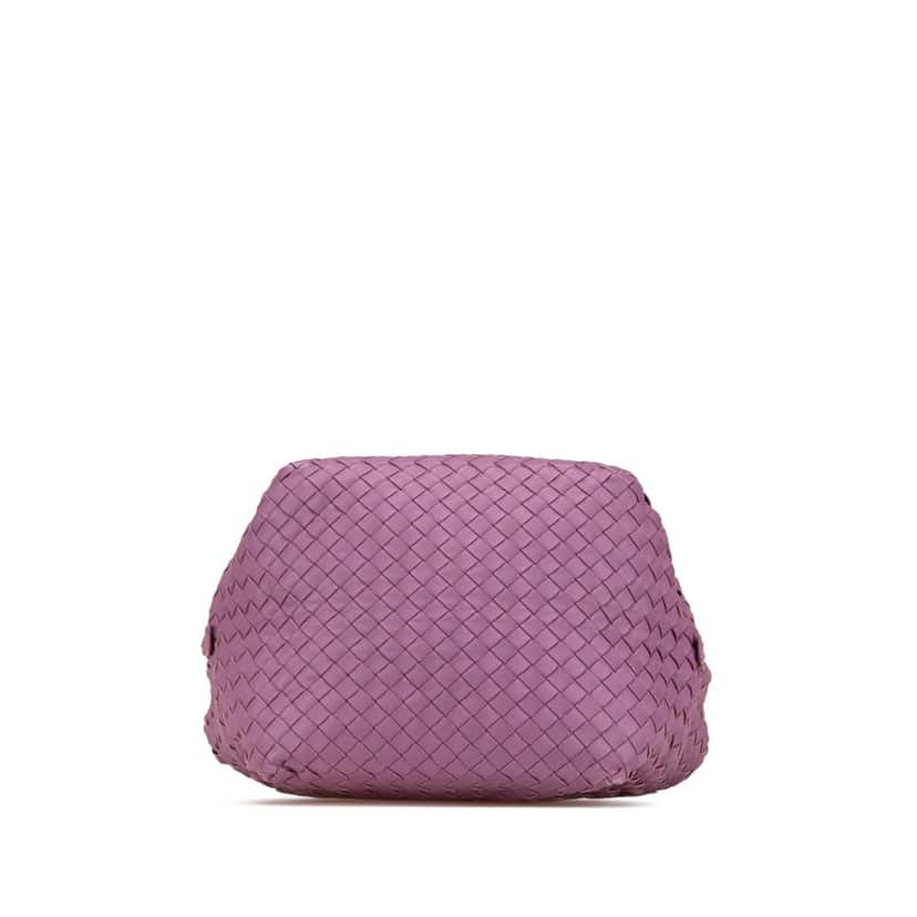 Bottega Veneta Nappa Intrecciato Cube Crossbody Purple Leather Very good condition - Inside View