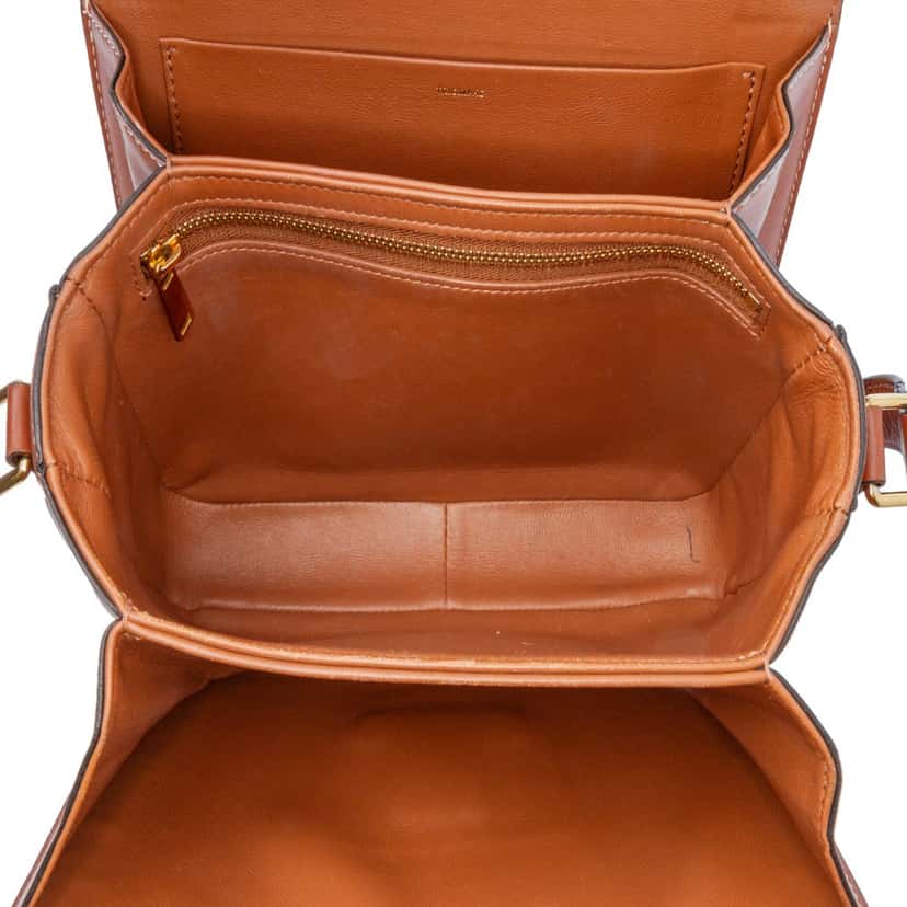 Celine Classique Triomphe Coated Canvas and Calfskin Triomphe Crossbody Brown Canvas Good condition - Model View