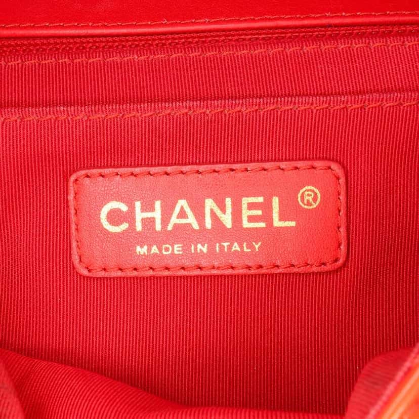 Chanel Medium Classic Patent Valentines Heart Charms Single Flap Red Leather Good condition - Box View
