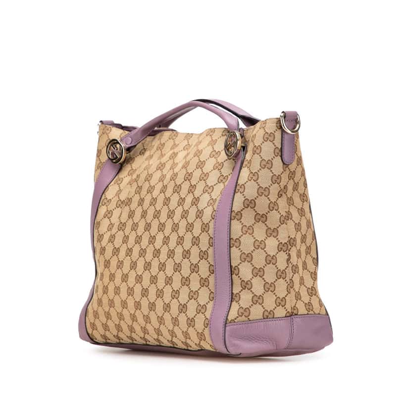 Gucci GG Canvas Miss GG Satchel Brown Canvas Good condition - Back View